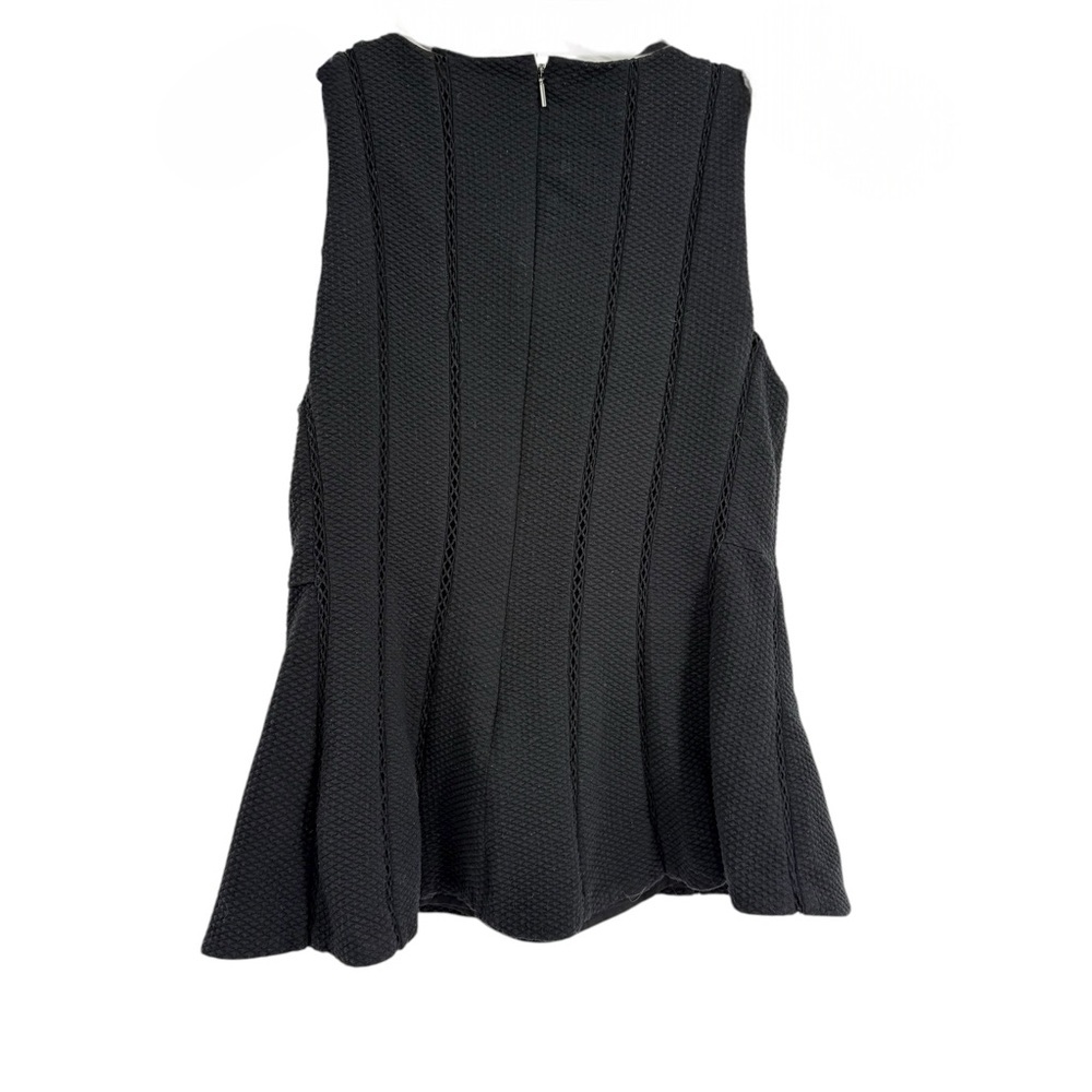 Rebecca Taylor Sleeveless Top Black Size 6 Fit/flare Lined Scoop Neck - Picture 6 of 11